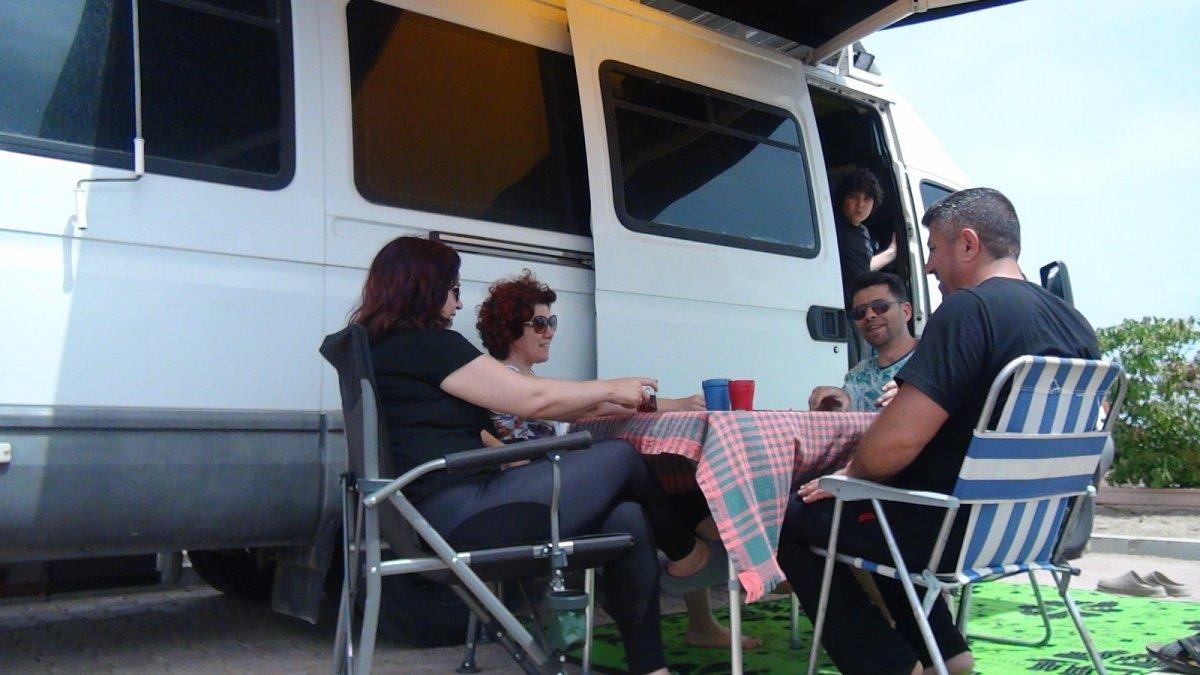 Antalya'da, bayramda karavan tatiline ilgi arttı