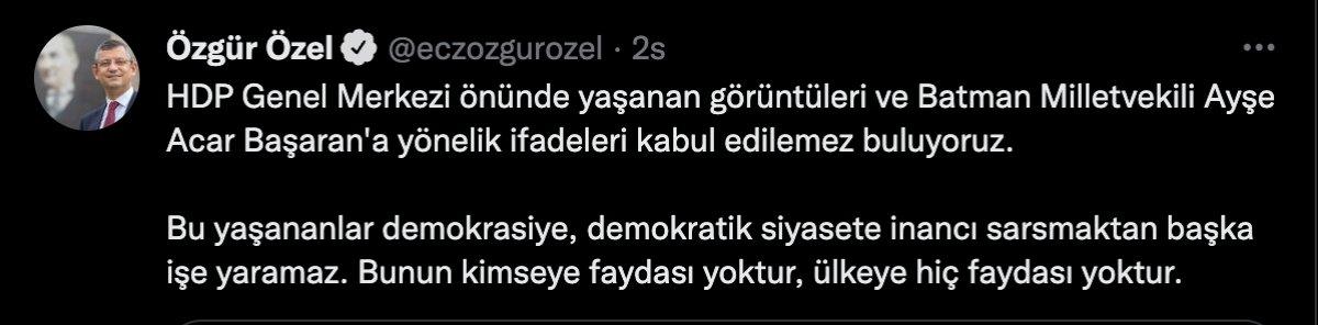 CHP'li Özgür Özel, HDP'ye destek çıktı
