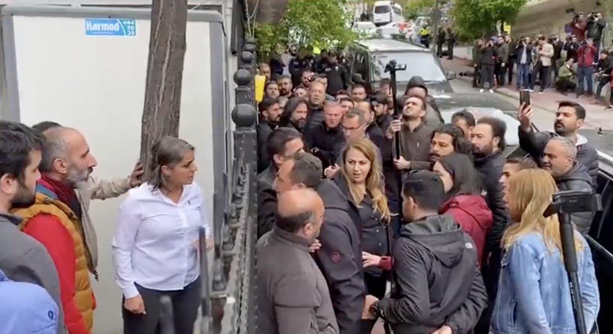 Ankara'da HDP'li vekil ile şehit çocuğu polis arasında gerginlik