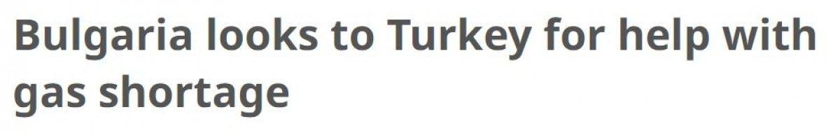 Bulgaristan, doğalgaz sıkıntısına karşı Türkiye'den yardım istiyor