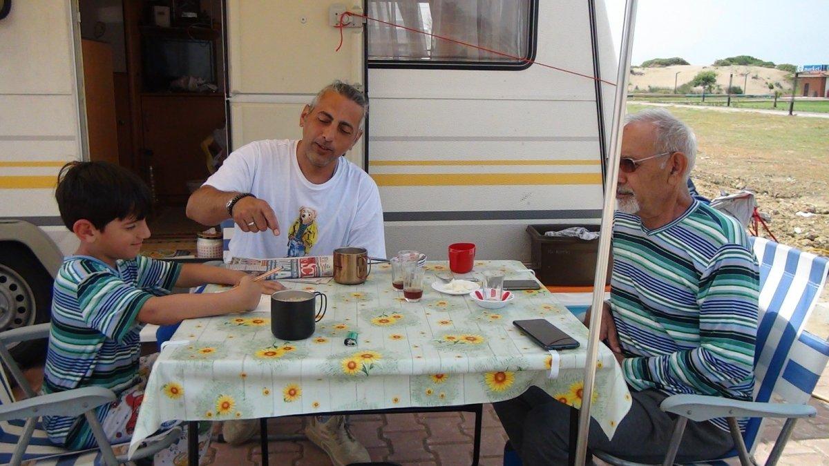 Antalya'da, bayramda karavan tatiline ilgi arttı