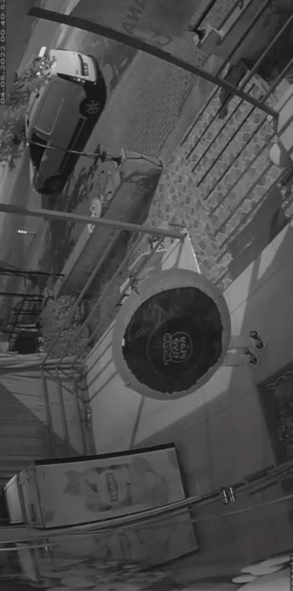 Denizli'de markete giren hırsız, kendini trambolinle sakladı