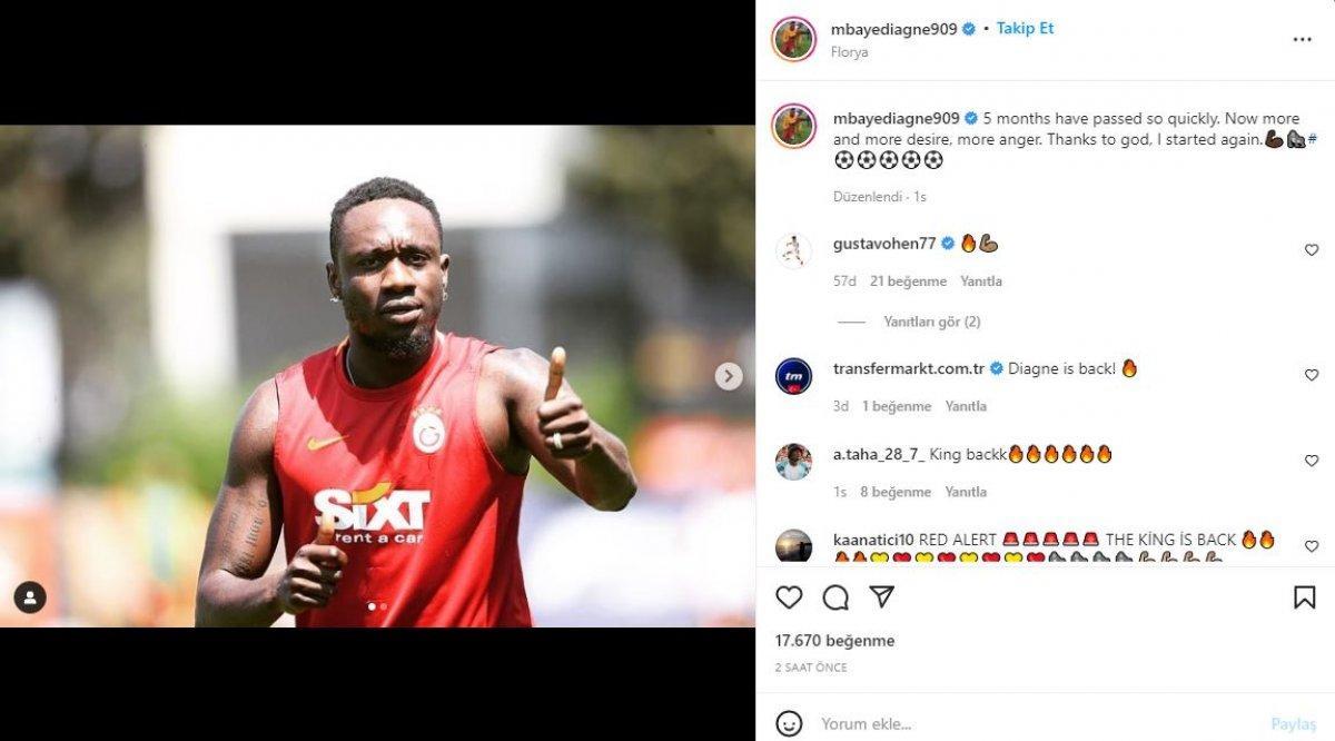 Mbaye Diagne, sahalara geri döndü