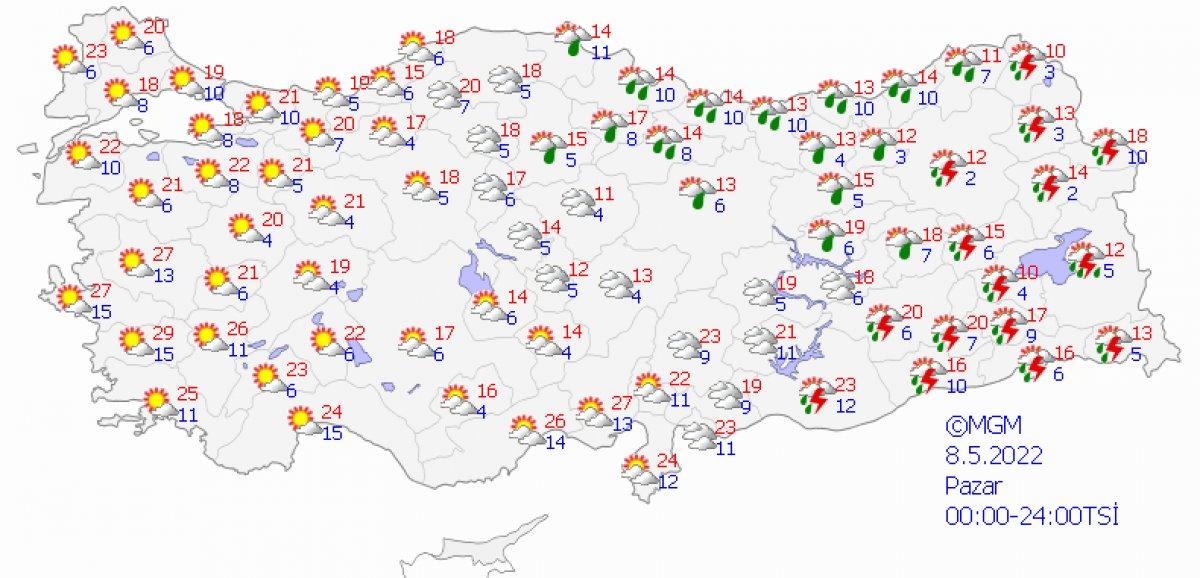 Sıcaklıklar mevsim normallerine dönüyor