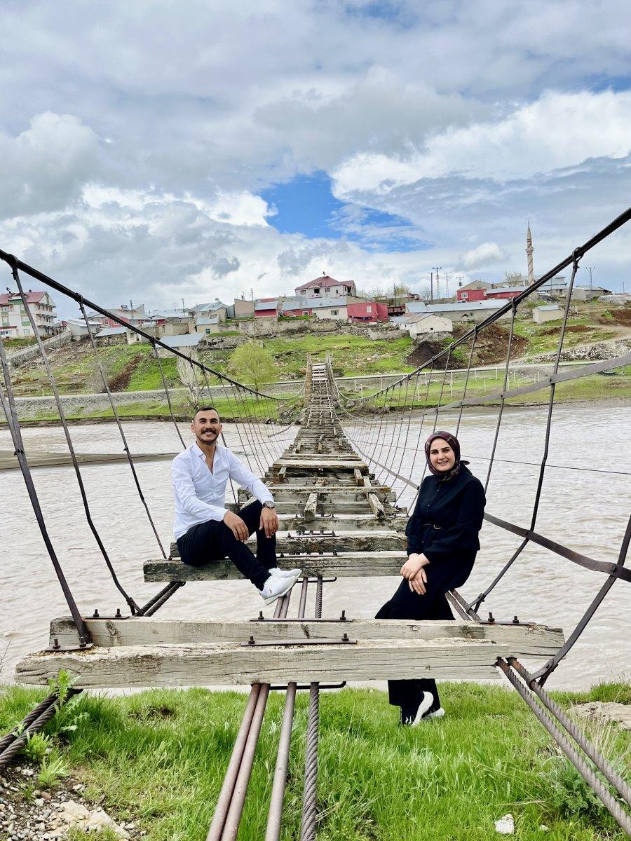 Ağrı'daki tarihi köprü fotoğraf tutkunlarının ilgi odağı