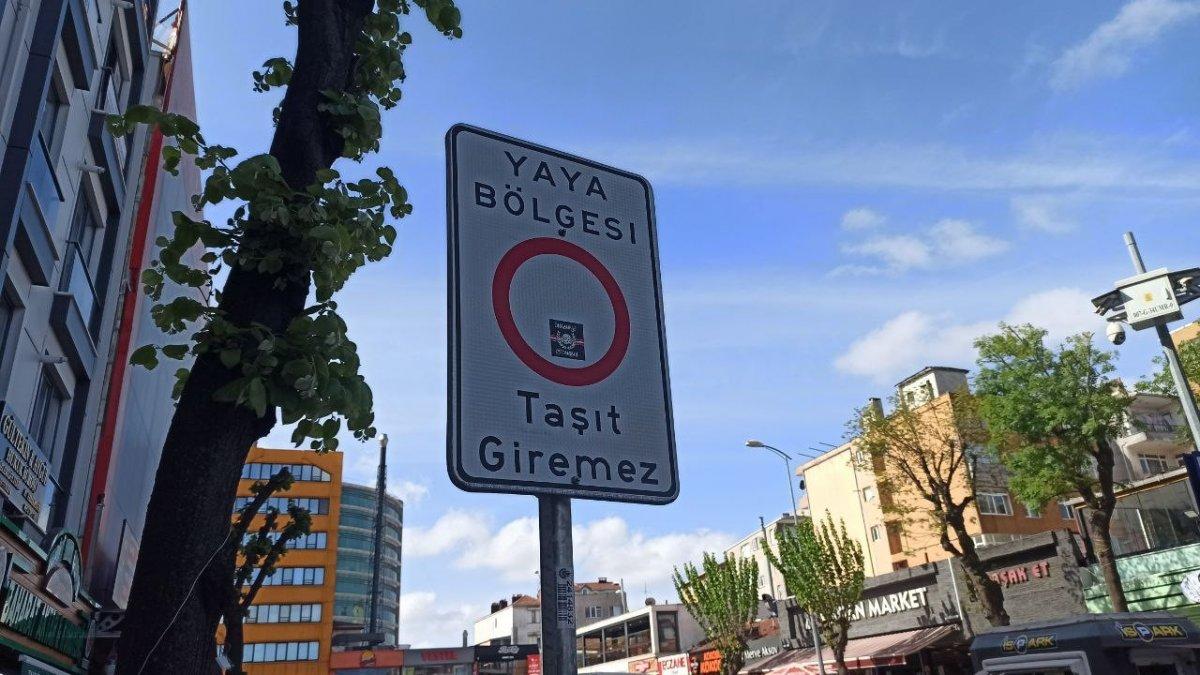 Ümraniye'de yaya yolu İSPARK'a verildi, esnaf girişi kapattı