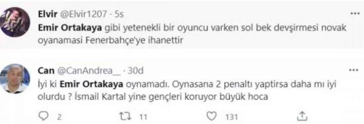 Fenerbahçelilerden Emir Ortakaya isyanı