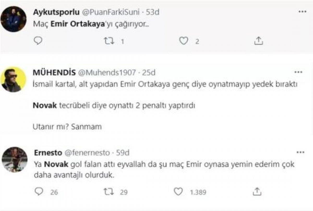 Fenerbahçelilerden Emir Ortakaya isyanı