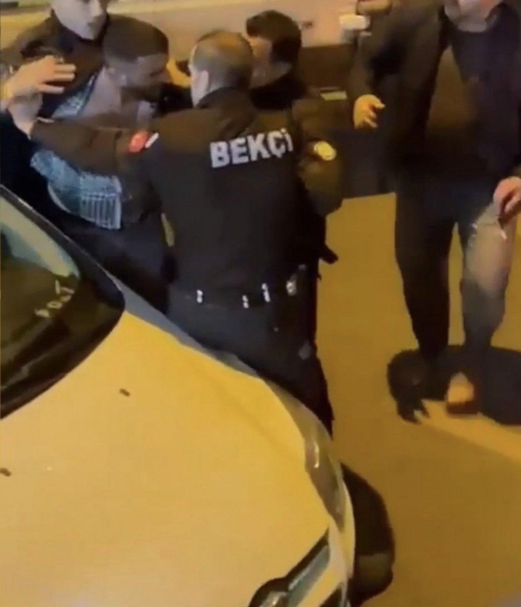 Esenler’de bekçilerle mahalleli arasında arbede