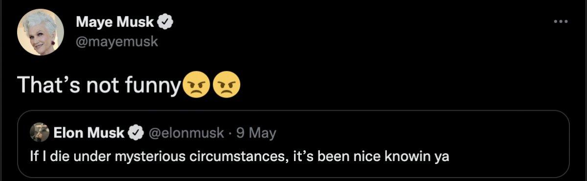 Elon Musk'ın annesi, oğlunun yaptığı paylaşıma kızdı