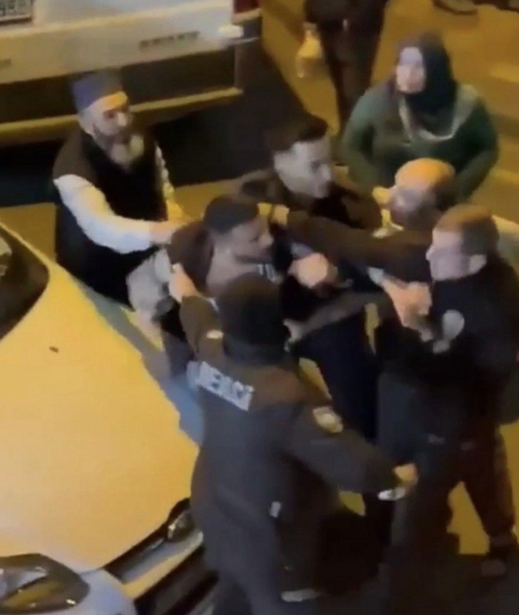 Esenler’de bekçilerle mahalleli arasında arbede