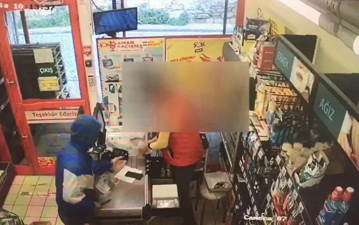 Fatih'te marketi gasbeden şahıs yakalandı
