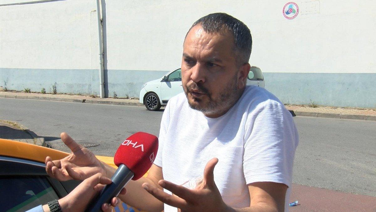 Sancaktepe’de taksiciden yolcuya alkol dayağı