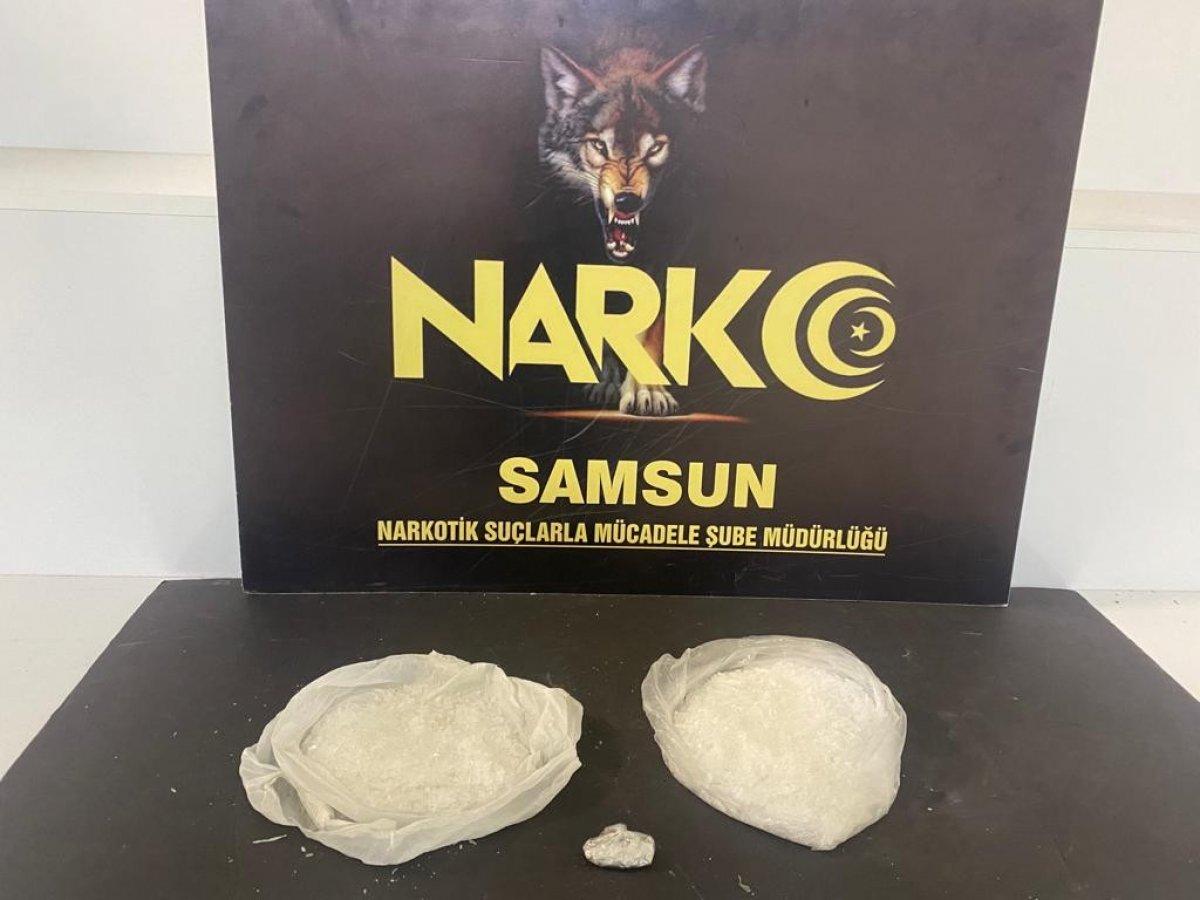 Samsun'da apart daireye uyuşturucu baskını