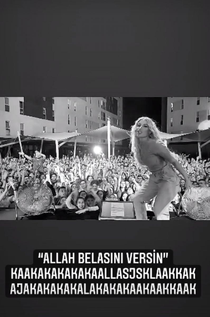 İrem Derici'den Cem Belevi'ye konserden gönderme