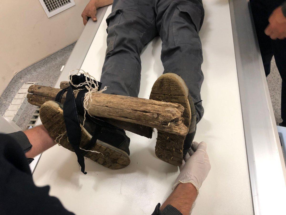 Batman'da komşusuna giderken ayağına çivi battı