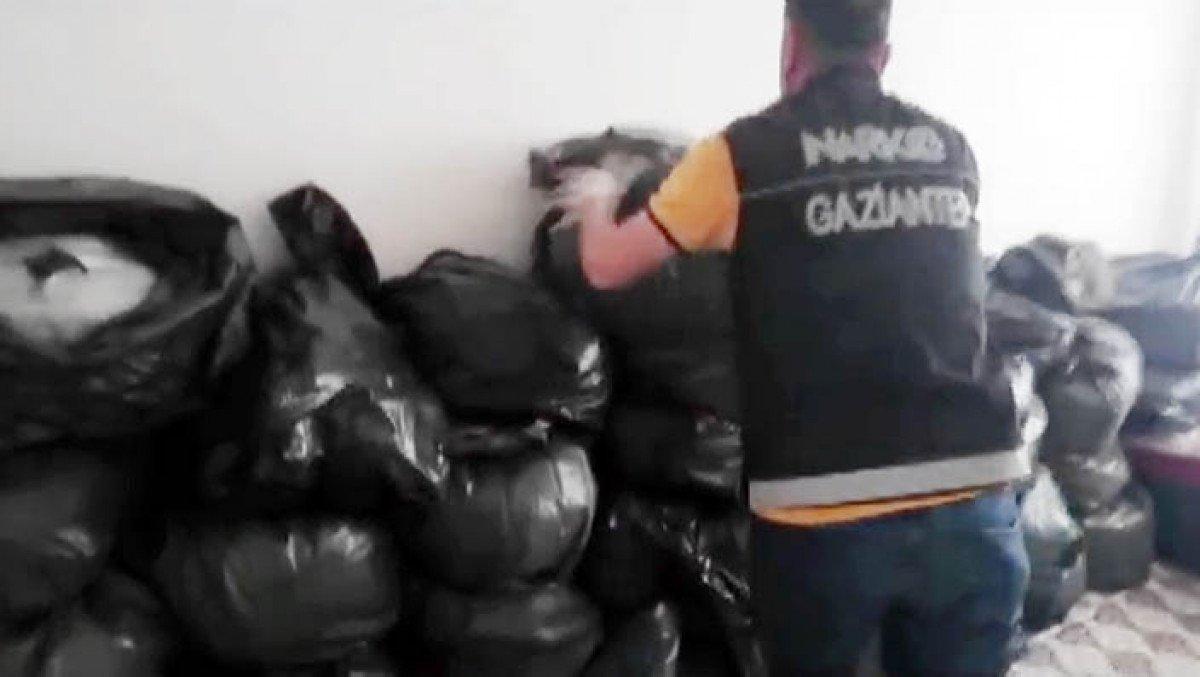 Gaziantep'te uyuşturucu operasyonu: 200 kilo esrar yakalandı