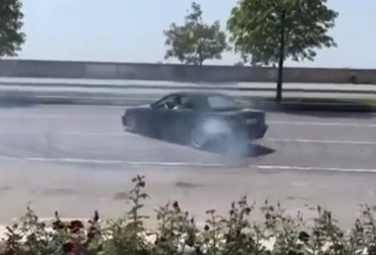 Kartal'da drift atan maganda kamerada