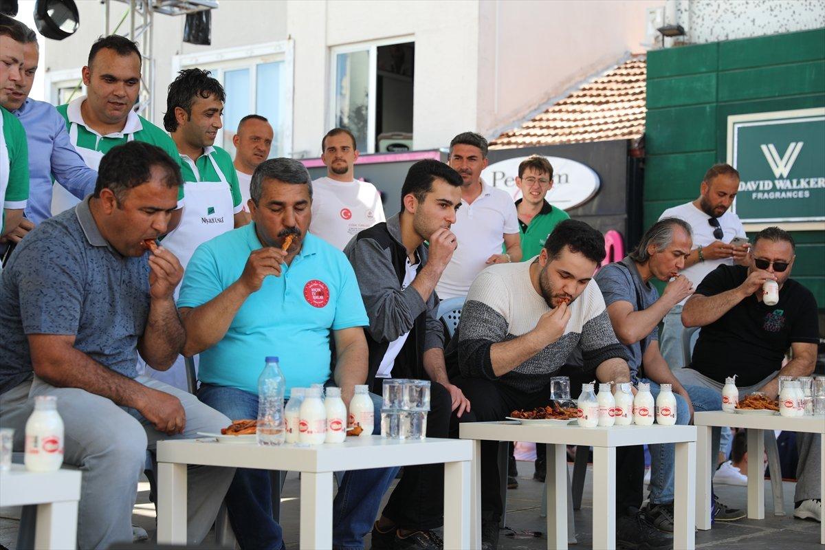 Edirne'deki ciğer festivalinden renkli görüntüler