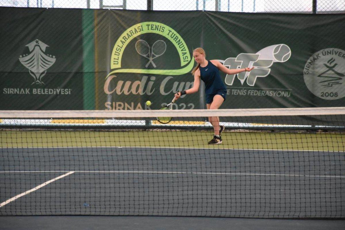 Şırnak'ta Uluslararası Cudi Cup Tenis Turnuvası başladı