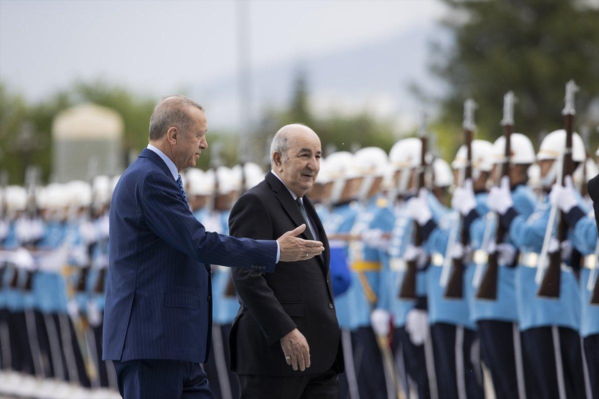 Cezayir Cumhurbaşkanı Tebbun, Ankara'da