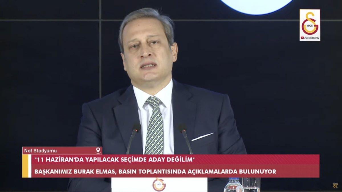 Burak Elmas: 11 Haziran'da aday olmayacağım