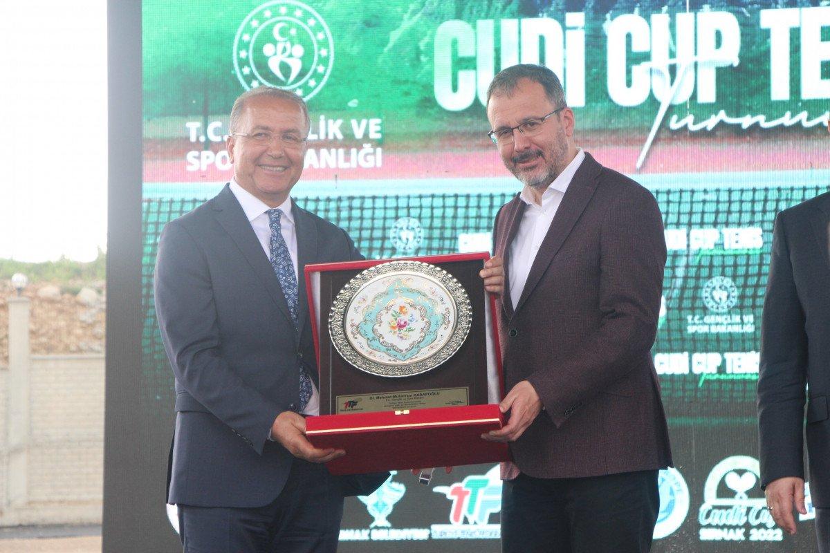 Cudi Cup Uluslararası Tenis Turnuvası başladı