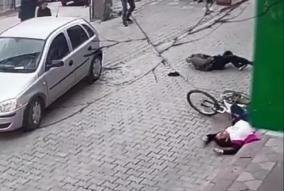 Artvin'de bisikletli, karşıya geçen yayaya çarptı