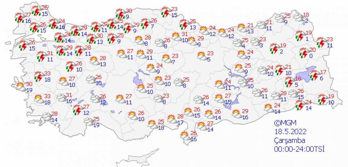 Meteoroloji'den Marmara için kuvvetli yağış uyarısı