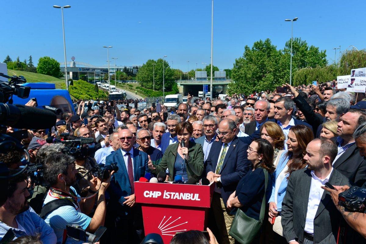 CHP Atatürk Havalimanı'nda eylemde