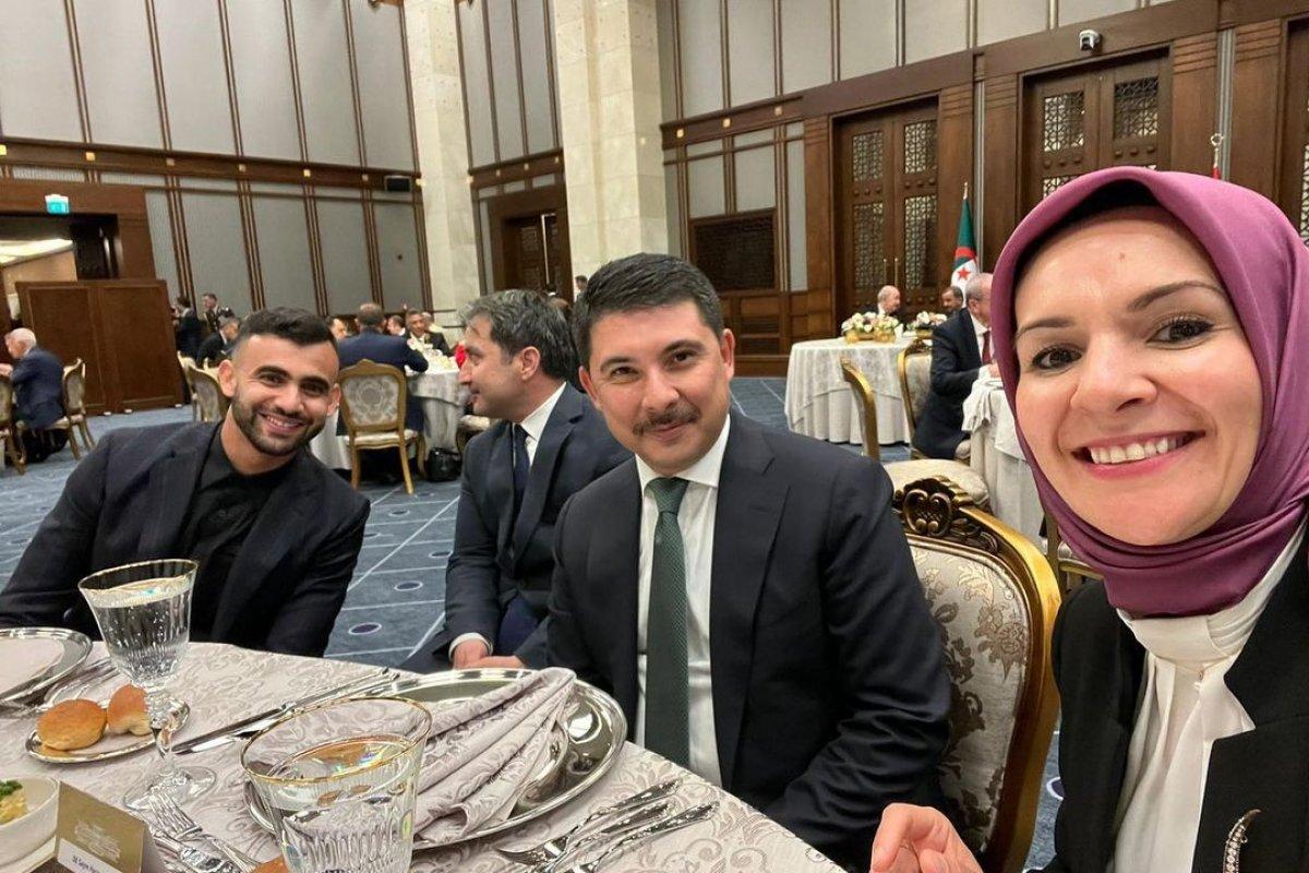 Rachid Ghezzal, Türkiye - Cezayir dostluk yemeğine katıldı