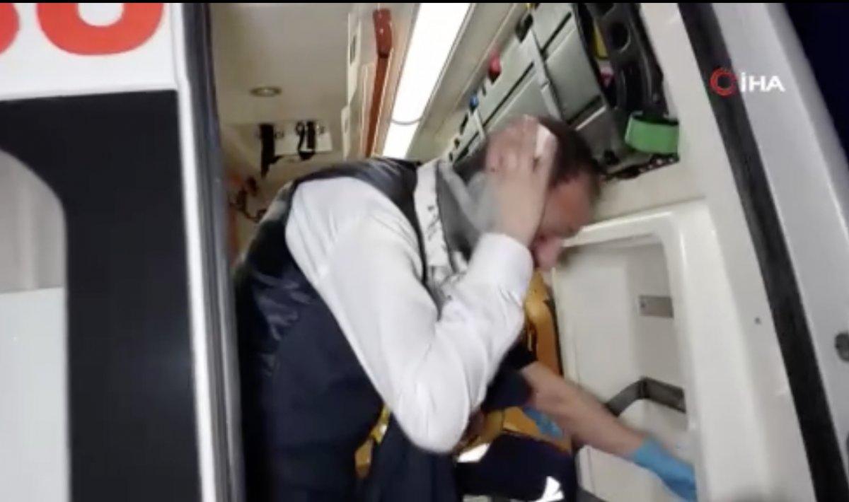 Samsun'da avukata saldırı kamerada