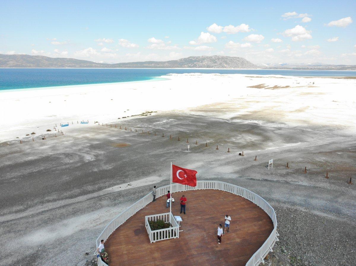 Salda Gölü bataklığa döndü iddiaları yalan çıktı