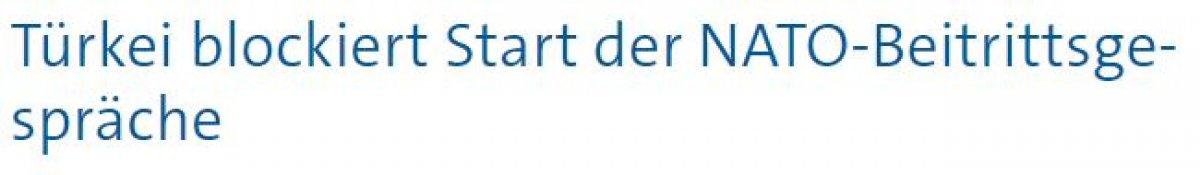 Türkiye, Finlandiya ve İsveç'in NATO'ya üyelik müzakerelerini engelledi