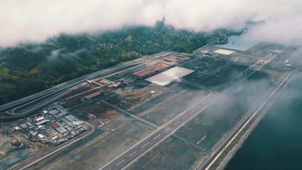 Rize-Artvin Havalimanı'nın yapım aşamaları