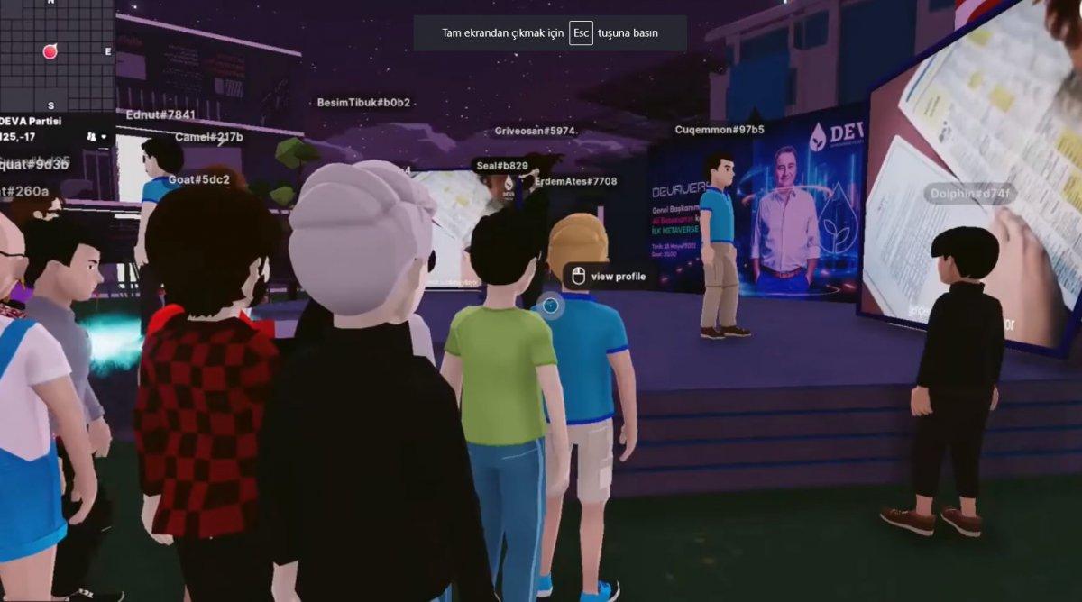 Ali Babacan, metaverse mitinginde konuştu