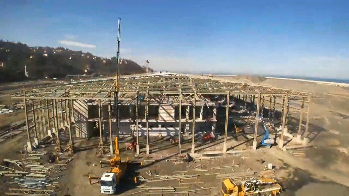 Rize-Artvin Havalimanı'nın yapım aşamaları