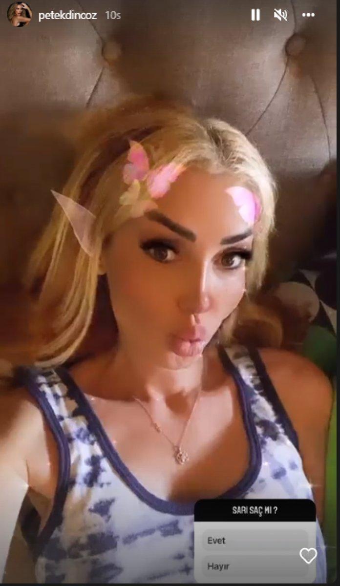 Petek Dinçöz, yataktan paylaşım yaptı