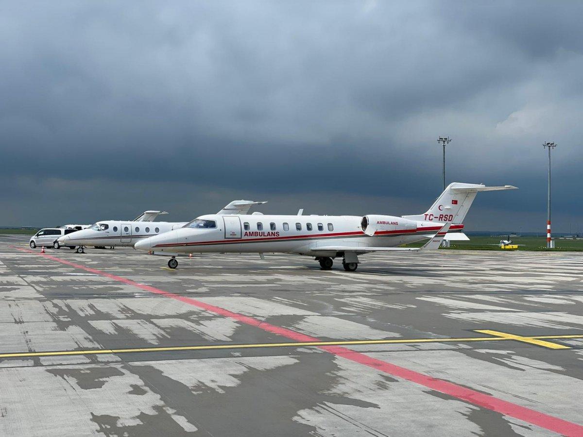 Ambulans uçak, Çekya'da rahatsızlanan Türk öğrenci için havalandı