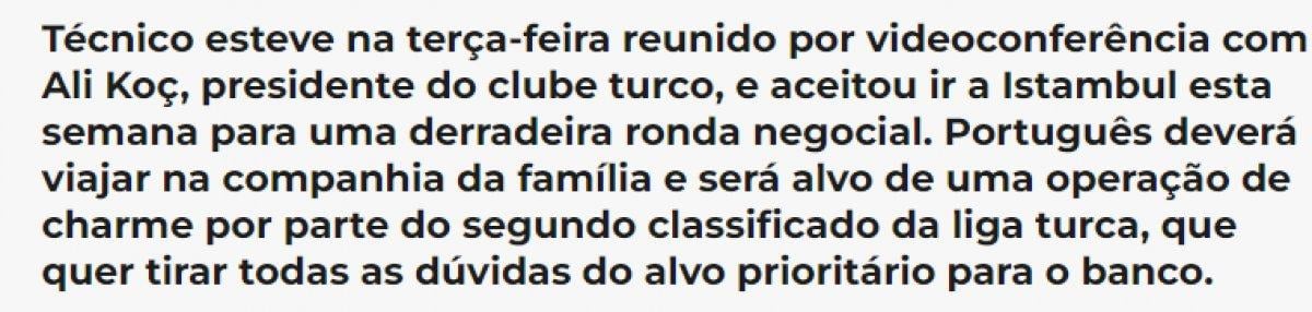 Jorge Jesus İstanbul'a gelecek