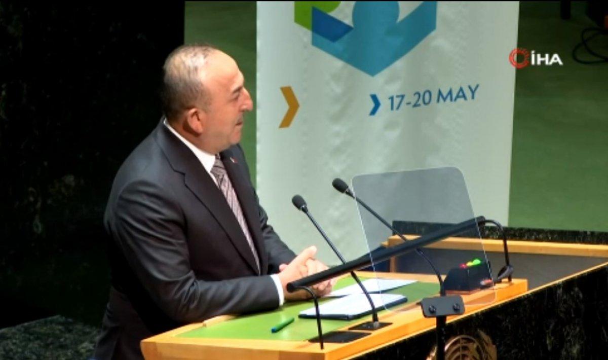 Çavuşoğlu, BM'de Yunanistan’ın Ege Denizi’nde geri ittiği göçmenlere değindi