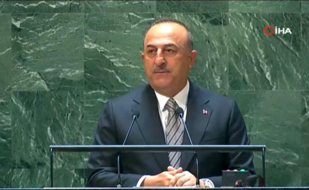 Çavuşoğlu, BM'de Yunanistan’ın Ege Denizi’nde geri ittiği göçmenlere değindi