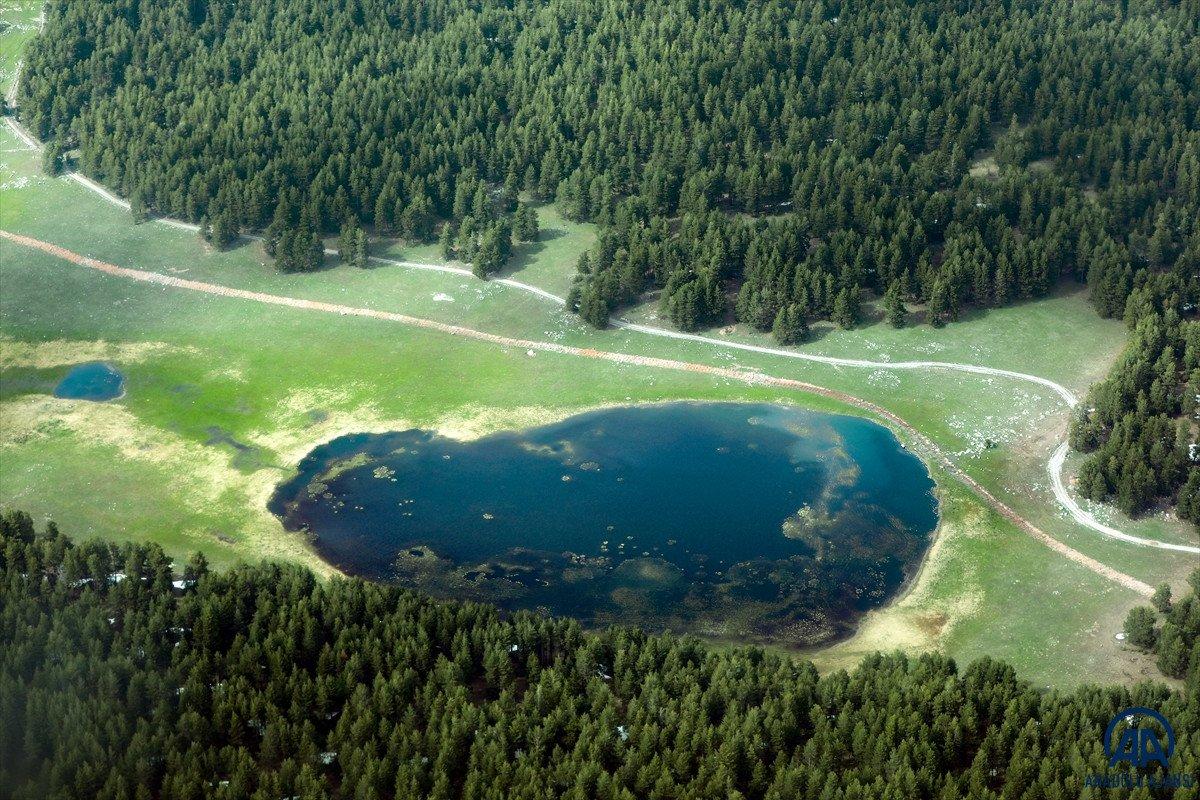 Artvin'in doğal güzellikleri havadan görüntülendi