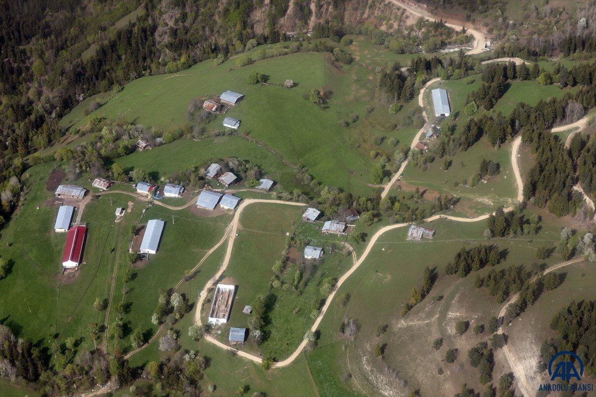 Artvin'in doğal güzellikleri havadan görüntülendi