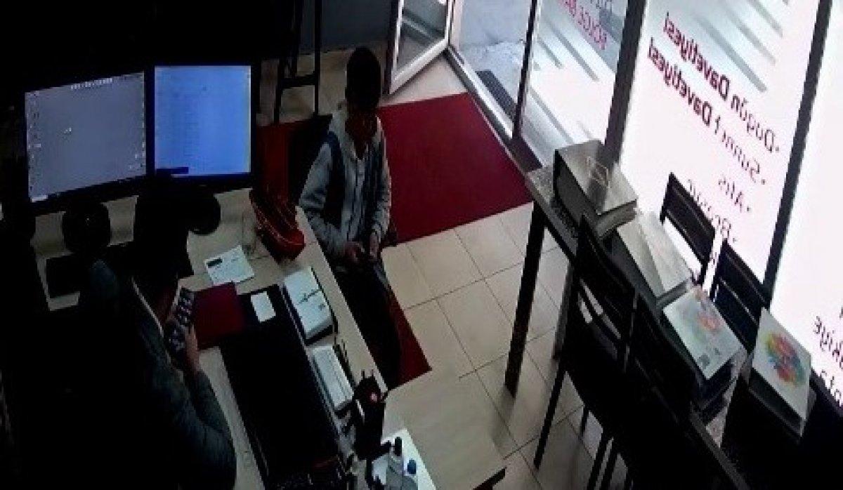 Erzurum'daki küçük hırsız, patrona yakalandı