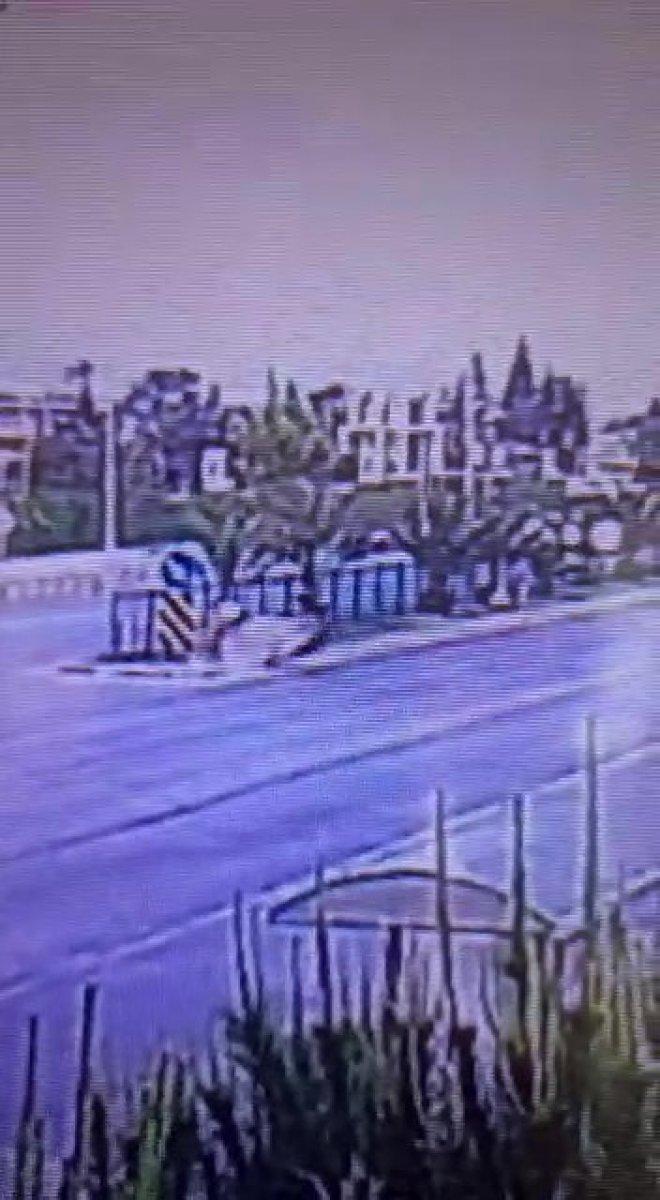 Alanya'daki gencin hayatını kaybettiği kazanın görüntüleri