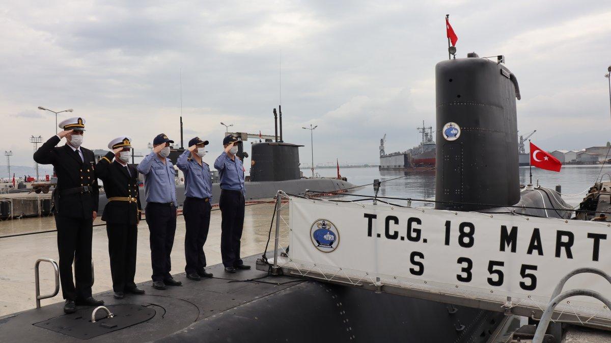 Dünyanın en modern denizaltılarından TCG 18 Mart, göreve hazır