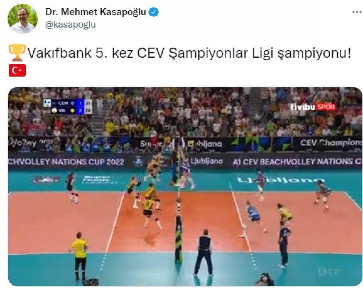 Vakıfbank Avrupa Şampiyonu oldu