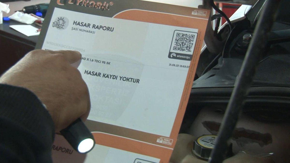 İstanbul'da ekspertizde çalıntı çıkan otomobil, yediemin otoparkına çekildi