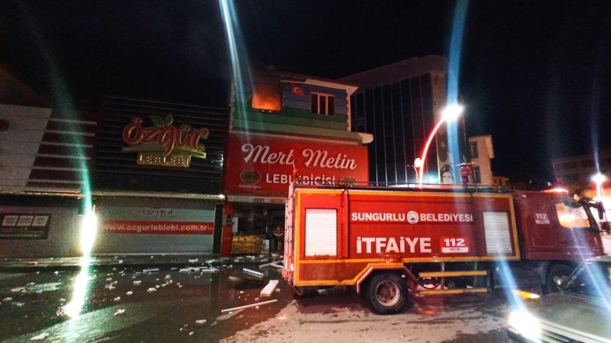 Çorum'da bir binada patlama meydana geldi: 5 yaralı